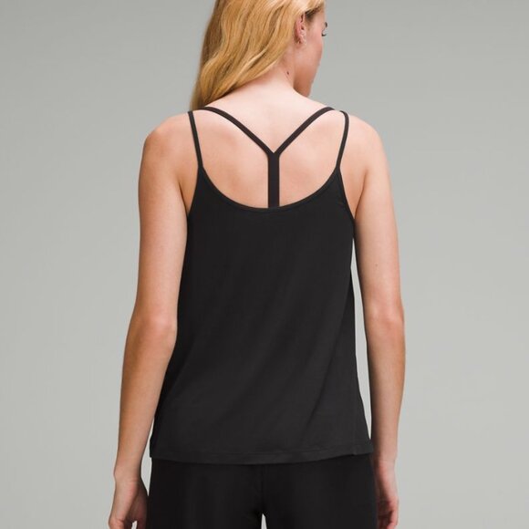 Modal Silk-Blend Spaghetti Strap Tank Top - Picture 3 of 4